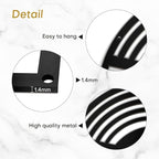 SIGNLEADER Metal Wall Art Decor Black Circle Stripes Minimalist Modern Abstract Wall Sculpture Hangings Home Decoration for Living Room, Bedroom, Bathroom, Kitchen, Outdoor - 24" Black