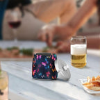 Butterflies Colorful Black Ashtray with Lid, Outdoor Ashtrays for Patio, Stainless Steel Ashtray Odorless Smokeless for Home Office Balcony