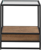 Liberty Furniture Bedford Drawer End Table for Living Room - Weathered Oak