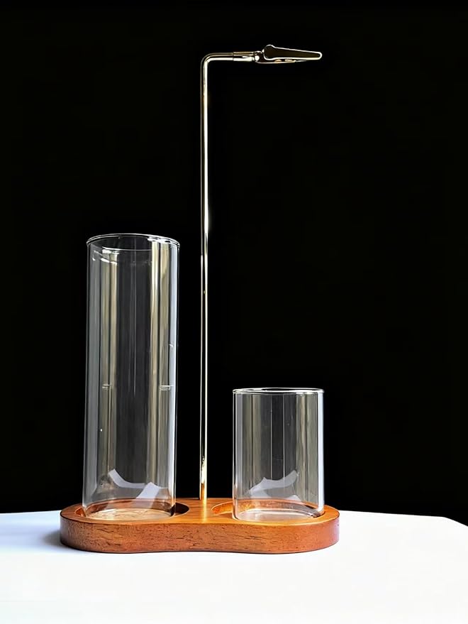 2 in 1 Glass Incense Holder & Burner with Ash Catcher – Decorative Incense Stick Holder for Aromatherapy, Yoga, Meditation