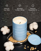 M&SENSE Sea Minerals Scented Candles Ocean Large, Natural Soy Candles 21.2oz 120 Hour Slow Burning,Coconut Candles for Stress Relief Meditation Relaxing,Summer Soy Candle.