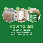 Rodent Repellent, Mouse Repellent Pouches, Mice Repellent Indoor, Rat Repellant for House, Mice Deterrent, Keep Mice Away, Extra-Strength Peppermint Effective for 80 ft² and 90 days-8P