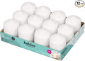 BOLSIUS 12 White Pillar Candles Bulk - 2.3 x 3 inch Candle Set - 17 Hours Clean Burning - No Palm Oil - 0% Animal Fat - Premium European Quality - Wedding, Party, Dinner & Emergency Candles