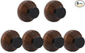Wreath Hanger for Front Door, Heavy Duty Wreath Hangers for Front Door & Glass Window, Upgrade Suction Cup Hooks for Shower,Christmas Thanksgiving Halloween Easter Valentine (Walnut, 6p)