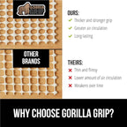 GORILLA GRIP Strong Rug Pad Gripper, 2x6 FT, US Designed, Grips Help Keep Area Rugs Safe and in Place, Slip and Skid Resistant Pads for Hard Floors, Under Carpet Mat Cushion and Hardwood Protection