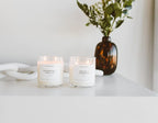 Calyan Wax Co. Smoke & Leather 2 Wick Scented Candle - 37 Hour Burn - Luxury Non Toxic Soy Wax Candles - Long Lasting Large Glass Jar Candle for Home - 8.8oz