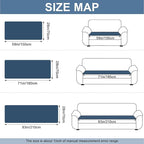 Couch Cover for Dogs, Non Slip Fuzzy Pet Couch Covers for Sofa,Couch Covers for Sofa Pet Friendly,Thick Soft Sofa Slipcovers Cushion Protector(Berlin Blue, 28" x 59"/70 x 150cm)