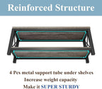 BON AUGURE Entryway Bench with Shoe Storage, 47" Modern Industrial Wood & Metal Hallway Bench for Mudroom, Living Room in Dark Grey Oak