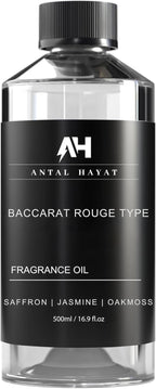 Baccarat Rouge 540 Diffuser Oil 500mL - Home Luxury Scents Refill - Antal Hayat Diffuser Oil - Luxury Hotel Inspired Aromatherapy - Baccarat Rouge Fragrance for Home - Inspired by Baccarat Perfume