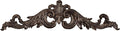 Salvatar Wall Art Topper | Wide Picture Design | Antique Bronze Metallic Finish | Openwork Acanthus Leaf Scrolls with Ornate Fleur De Lis | Hang Alone or Above Artwork or Framed Family Photographs