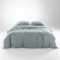 Olive + Crate Tencel Eucalyptus Cooling Duvet Cover Set- Hypoallergenic, Lyocell Tencel Duvet Cover - Soft, Temperature Regulating with Hidden Button Closure & Corner Ties - King Size [Eucalyptus]