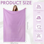Shimeyao 24 Packs Fleece Throw Blanket Soft Warm Lightweight Fleece Blanket Cozy Throw Bulk for Home Bed Couch Sofa Office Wedding Gifts Suitable for Seasons, 50 x 60 Inches(Lavender Purple)
