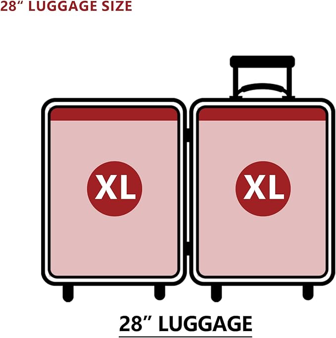 8 XL Travel Vacuum Storage Bags for Clothing with Hand Pump, Compression Packing Cubes Organizer for Luggage Suitcase, Space Saver Seal Bags for Vacation Cruise