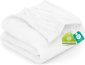 Utopia Bedding Fleece Blanket Queen Size White (90x90 Inches) Ultra Soft Warm Lightweight Microfiber Breathable Anti-Static Cozy Winter Bed Blanket, All-Season Home Decor Gift for Men & Women