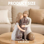 Chocolate Lab Dog Angel Figurine - Hand-Painted Resin Memorial Statue & Keepsake, Dog Lovers Home Decor Gift for Couple, Girlfriend, Wife - Wedding, Christmas & Birthday Present