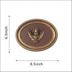 S-MANTIS Vintage Wall Sculpture, Antique Pediment, Hallway Wall Art, Hand Painted Wall Decoration With Intricate Cherub Wings Centerpiece, Gallery, Unique Gift (Antique Gold- Cherub)