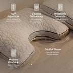 Coop Home Goods Eden Cut-Out Bed Pillow for Side Sleepers, King Size, Adjustable Medium Soft Memory Foam Cooling Pillow with Ergonomic Shoulder Cut-Out, CertiPUR-US/GREENGUARD Gold