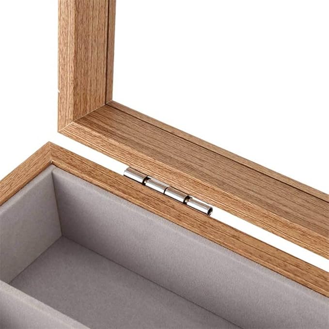 Eyeglass Sunglass Storage Box 8 Slot Wooden Glasses Display Case Organizer Jewelry Holder Collection