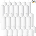 36 Pcs White Pillar Candles Bulk Set，3 Different Lengths 2 x 3/4/6 Inch (12 Each)，Hurricane Candles，Dripless Unscented Smokeless，Gives You a Better Atmosphere When Organizing an Event Party.