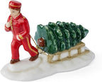 Spode Christmas Tree Miniature Village Bell Hop Figural Decoration, Holiday Figurine, Festive Tabletop Christmas Décor, Seasonal Home & Holiday Decoration Accent for Display