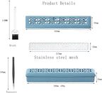 CEREMONY Incense Holder,Ceramic Incense Holder for Sticks with Ash Catcher,Coffin Style Incense Box,Incense Burner for Meditation Yoga Spa Room Decor(Blue)