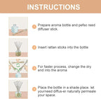 HOSSIAN Reed Diffuser Sticks - Reed diffusers-Reed Sticks -Diffuser Glass Bottles-Diffuser Refills- Natural Rattan Wood Replacement for Aroma Fragrance (9"*3mm Primary Color)