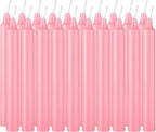 40 Pack Candles Mini Unscented Taper Candles for Valentine's Day,Christmas,Household, Wedding, Rituals, Prayer, Birthdays,Party and Home Décor Candlesticks - 4 Inch Tall(Pink)