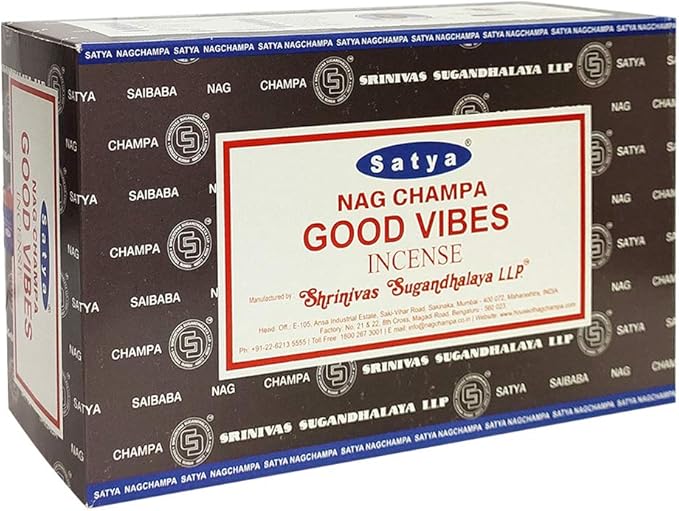 Good Vibes Incense Sticks and Incense Stick Holder Bundle Insence