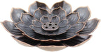 RLECS 4PCS Zinc Alloy Lotus Incense Holder 3.23 Inch Incense Ash Catcher Suitable for Living/Studies/Yoga/Tea Room