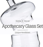 3-Pack Glass Apothecary Jars with Lids – Decorative Candy Storage Containers for Wedding, Buffet, Kitchen (H: 9", 12.5", 14")