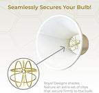 Royal Designs, Inc. BSO-704RC-7BG True Bell Basic Lamp Shade with Round Clip, 3.75 x 7 x 6.75, Beige