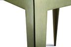 Nikki Side Table – Modern Luxury Mosaic Stone Top with Bright Brass Base, Commercial Grade Quality End Table - 20" H x 20" L x 20" W