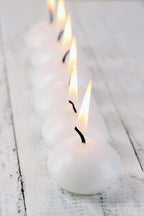 D'light Online Small 2 Inch Floating Candles Bulk Pack for Events, for Centerpieces, Weddings, Spa, Home Decor, Special Occasions and Holiday Decorations (Small - 2" - Set of 144, White)