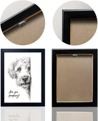 Gongyuanyihao Arts Funny Dog Bathroom Wall Art with Black Frame, Are You Pooping Sign for Farmhouse Restroom Decor, Rustic Humorous Canvas Print Painting Ready to Hang 16"x20"
