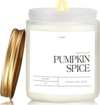 Pumpkin Spice Fall Candles for Home Scented, Natural Soy Wax Aromatherapy Non Toxic Pumpkin Candle with Long Lasting Burn, Halloween Autumn Candle Gifts for House Fragrance Decoration (9oz)