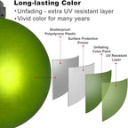 Lime Green 3.2" Large Christmas Balls - Christmas Tree Decoration Ornaments Shatterproof Hanging Balls for Birthday Halloween Holiday Wedding Decorations Set of 18pcs