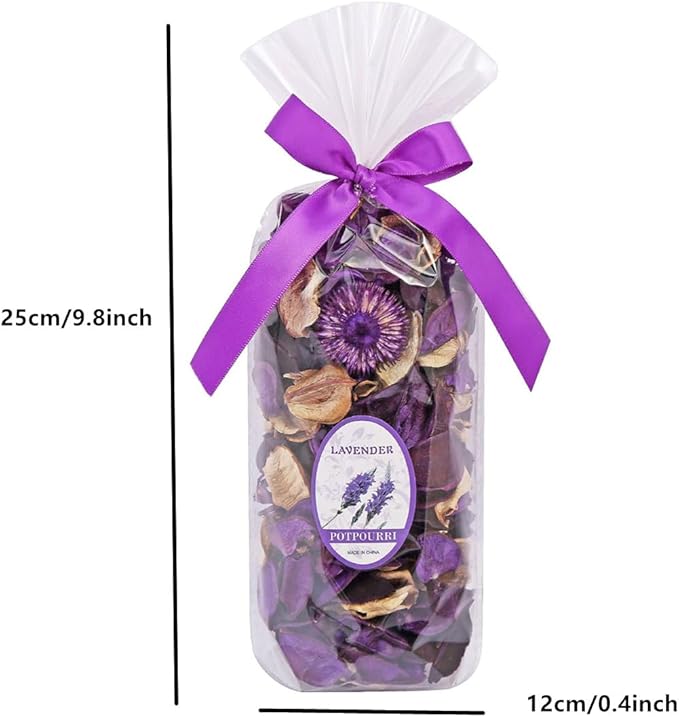 Purple Lavender Potpourri Bowl Dried Flowers, 3PCS Spring Strawberry Potpourri Bowl Filler Rose Vase Bowl Filler Decorative for Perfume Home Decoration Long Lasting Aroma (Lavender , Rose, Strawberry)