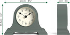 JONES CLOCKS® Speakeasy Mantel Clock | Classic Napoleon’s hat Design | Green | Contemporary Classic Style for Desk, Table, Shelf or Bedside