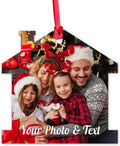 Personalized Custom Photo Ornaments for Christmas Tree - Ceramic Hanging Xmas Ornaments for Couples, Family, Wedding