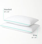 Tuft & Needle Zip Comfort Pillow – Queen Size – Adjustable Soft, Medium, or Firm Feel, Foam and Fiber Blend Fill with 100% Cotton Sateen Cover, Breathable & Supportive