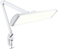 Neatfi LED Desk Lamp, 3,500 Lumens, 3 Light Modes, Dimmable, 45W, 26” Wide Shade, 540 SMD LEDs, Eye-Caring Task Lamp for Reading, Crafting, Workbench, Office (CCT with Clamp, White)