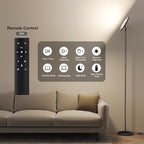 SUNMORY Floor Lamps for Living Room, 32W/3000LM Super Bright LED Floor Lamp with Remote Control, 69" Tall Standing Lamp with Stepless Dimmable, Modern Torchiere Corner Lamp for Bedroom, Office