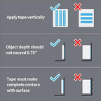 Art3d Double-Sided Mounting Tape (10FT), Multipurpose Removable Adhesive Foam Tape, Transparent, Household