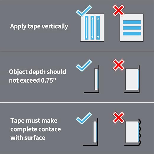 Art3d Double-Sided Tape (10FT) Mounting Tape, Multipurpose Removable Adhesive Foam Tape, Reusable Transparent Tape for Paste Items, Household
