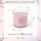 Scented Candles Gifts for Women, Candle Gift Set for Her, 3 Pink Ocean Candles, Birthday Gifts for Women/Men (Pink, 7 oz)