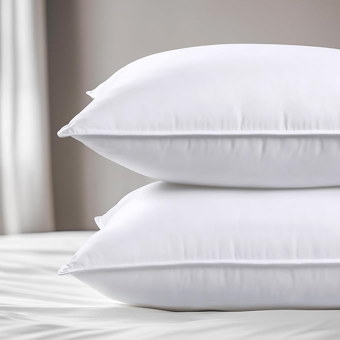 viewstar Bed Pillows King Size Set of 2, Hotel Quality, Down Alternative Big Pillow for Back, Stomach or Side Sleepers, Soft
