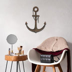 DECORKEY Anchor Wall Decor,Antique Metal Wall Art With Chain for Bedroom Living Room Dorm Home Wall Decor, Antique Metal Anchor Farmhouse Decor