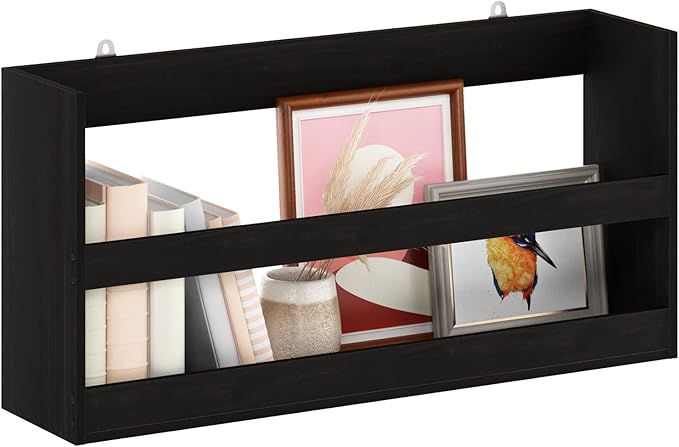 Furinno Hermite Multipurpose Wall Mounting Storage Shelf, Espresso