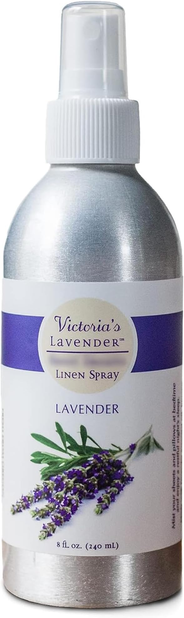 Victoria's Lavender Linen Spray - Aromatherapy Pillow Mist & Linen Spray for Bedding, Soothing Lavender Essential Oil Pure Blend for Bed & Pillows, Relaxing, Handmade in Oregon, Made in USA (8 oz)