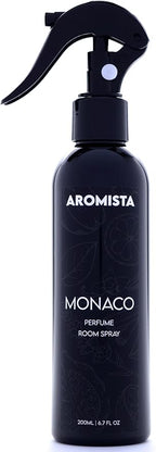 Monaco Lemon Vanilla Room Spray 6.7 Fl Oz Car Air Freshener Perfume Fabric and Linen Mist Luxury Fragrance Spray Home Scent